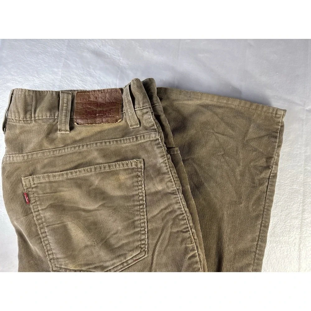 Levi 549 Low Loose Brown Corduroy 38x32 Baggy Skater Grunge Y2K